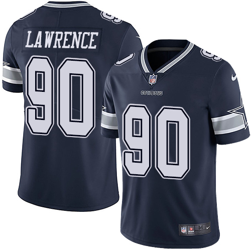 Nike Cowboys #90 Demarcus Lawrence Navy Blue Team Color Men's Stitched NFL Vapor Untouchable Limited Jersey - Click Image to Close